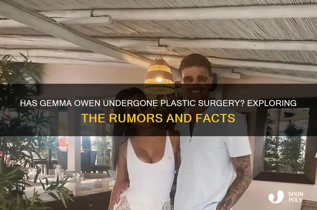 has gemma owen had any plastic surgery