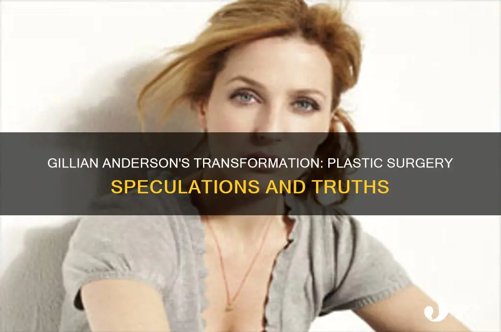 has gillian anderson had plastic surgery