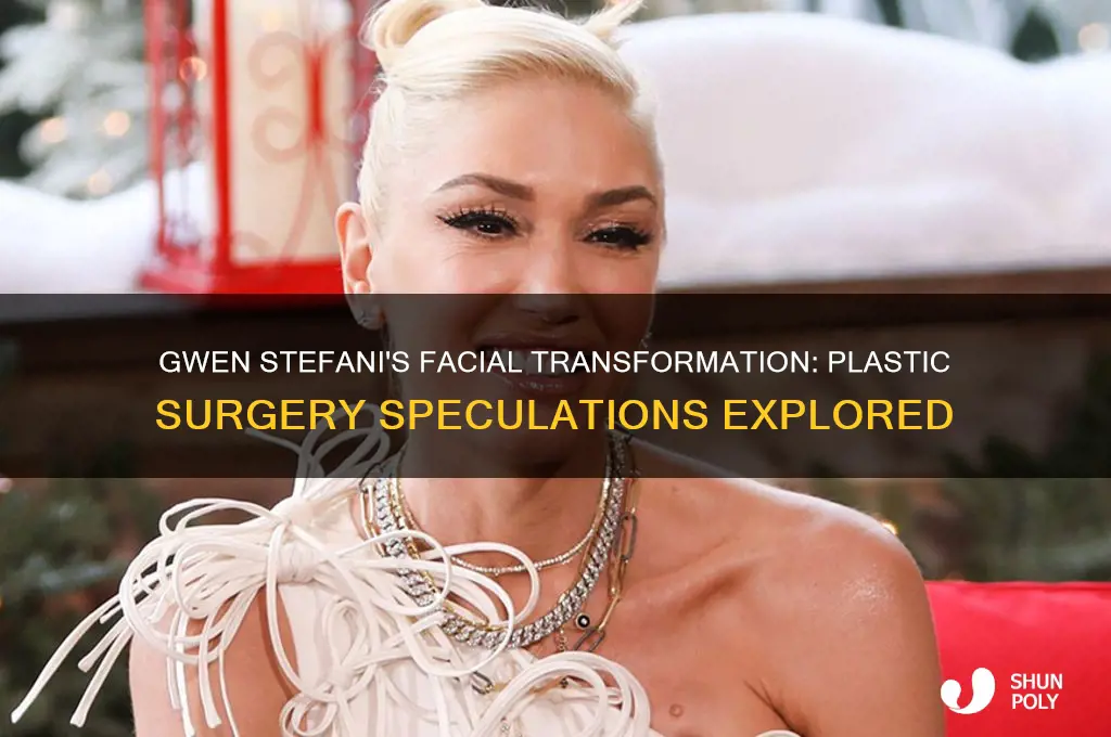 has gwen stefani had plastic surgery on her face