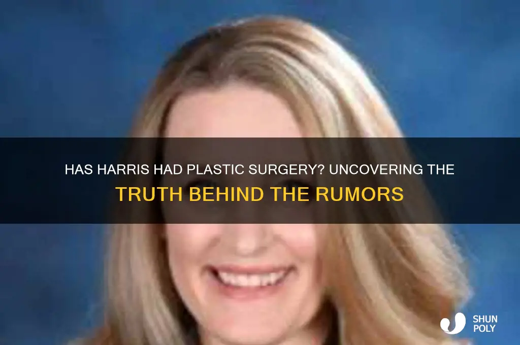 has harris had plastic surgery