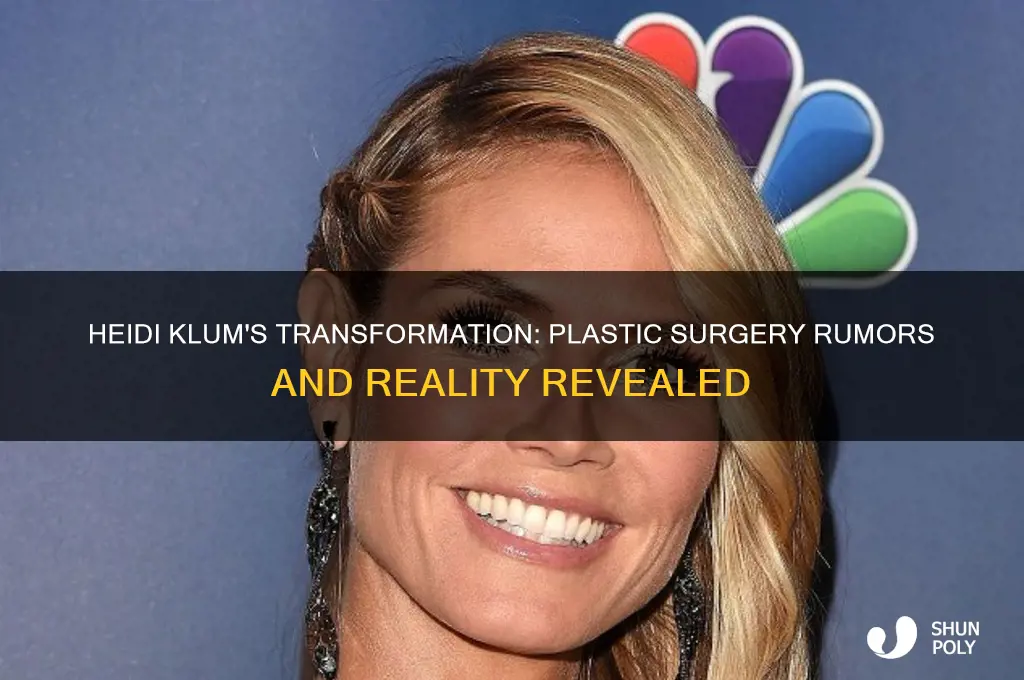 has heidi klum had any plastic surgery