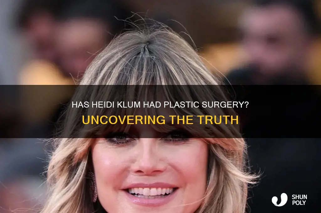 has heidi klum had plastic surgery