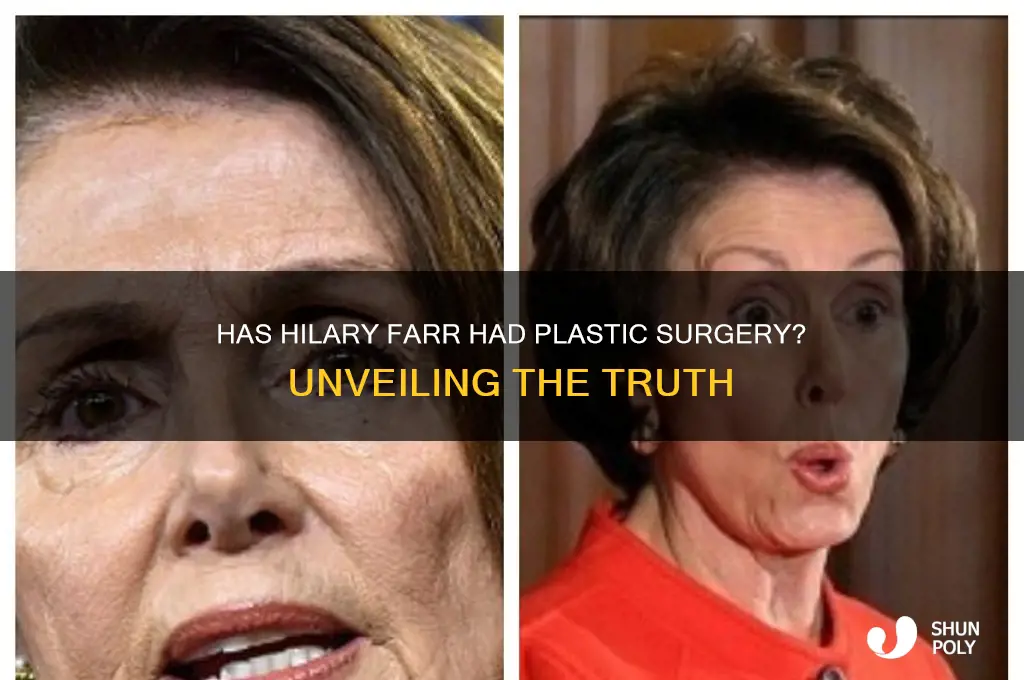 has hilary farr had plastic surgery