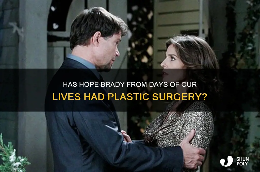 has hope on days of our lives had plastic surgery