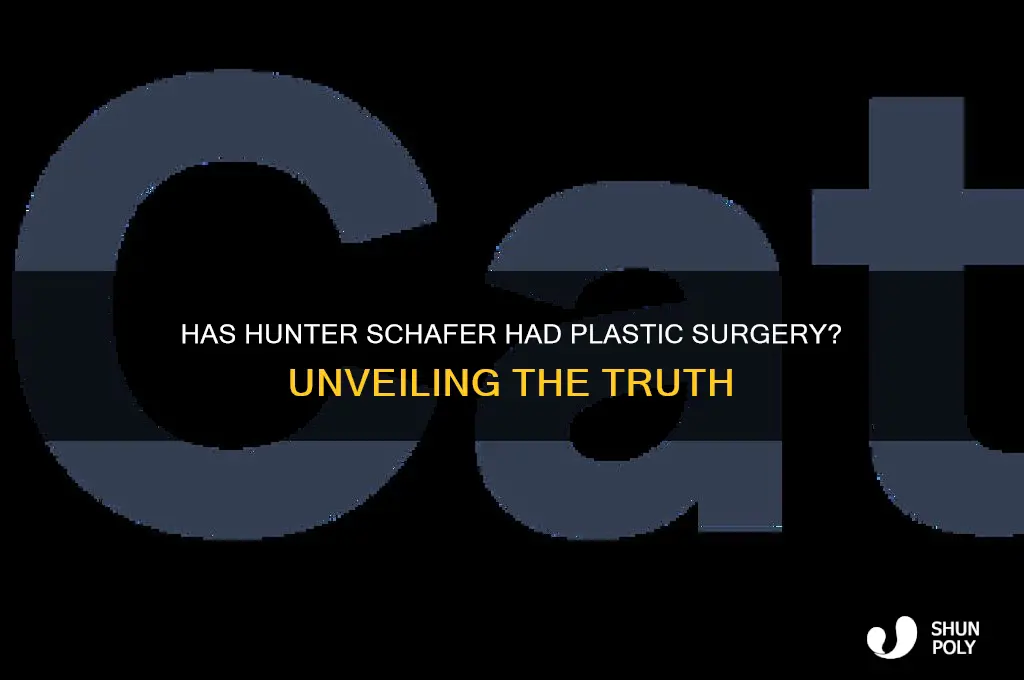 has hunter schafer had plastic surgery