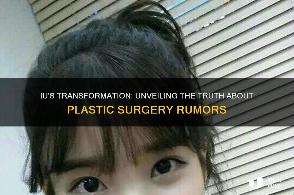 has iu gotten plastic surgery