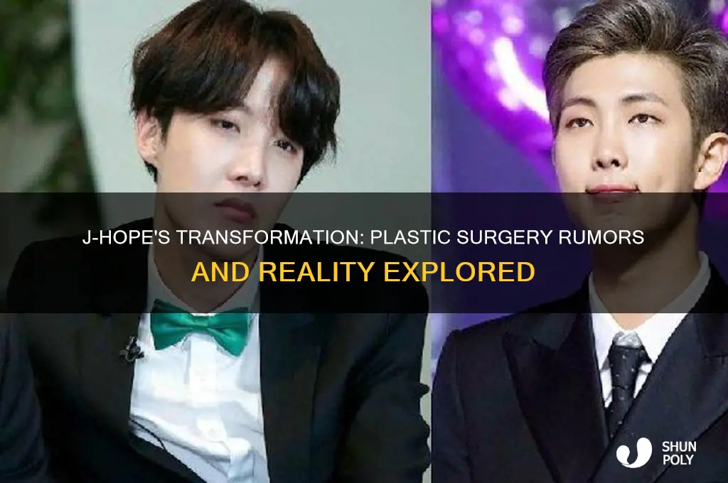 has j hope had plastic surgery