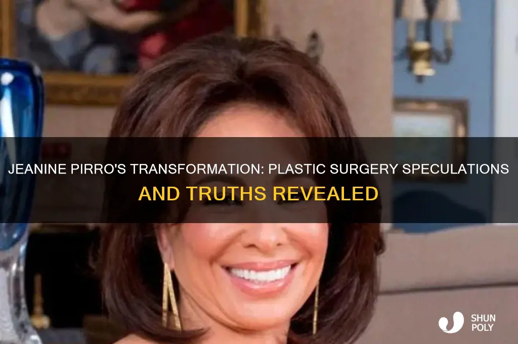 has jeanine pirro had plastic surgery