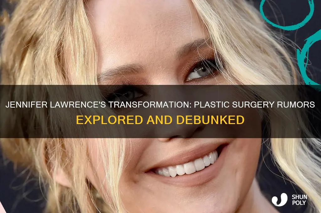 has jenifer lawrence had plastic surgery