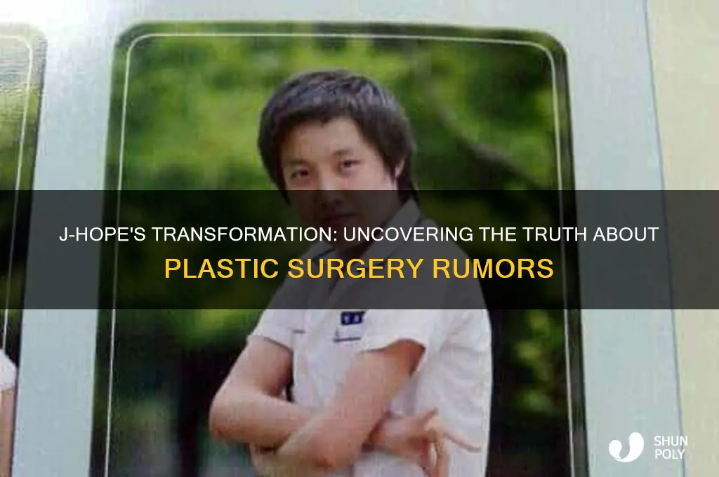has jhope had plastic surgery