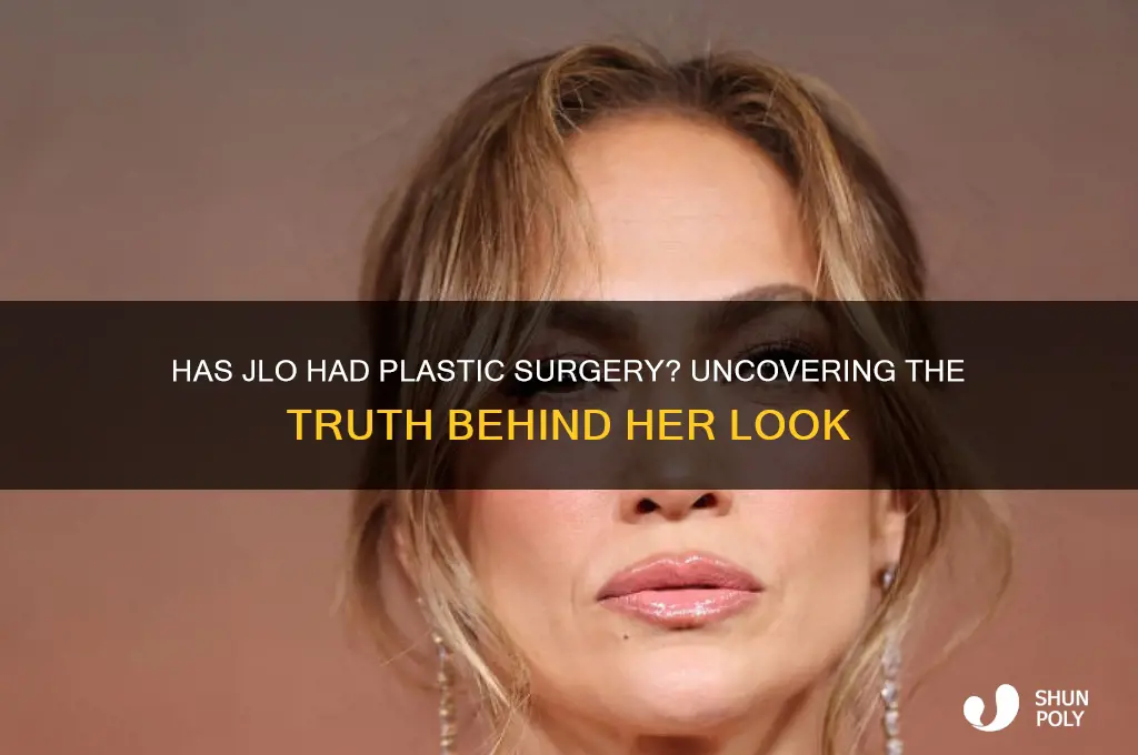 has jlo done plastic surgery
