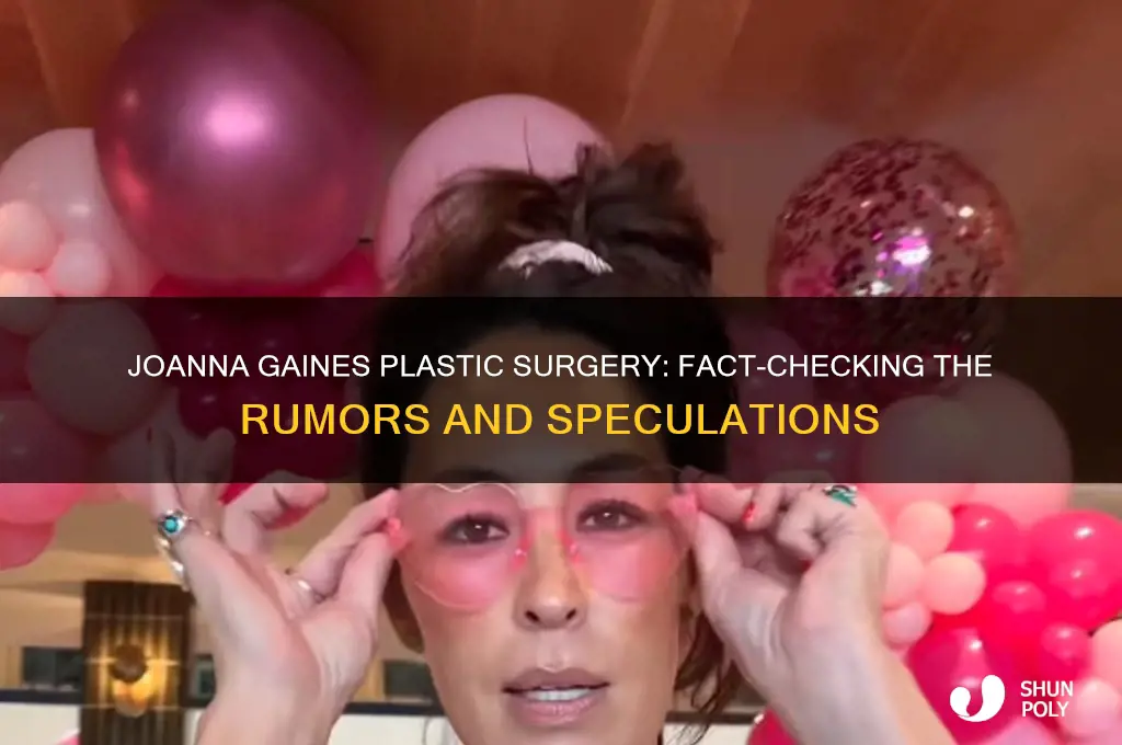 has joanna gaines had plastic surgery