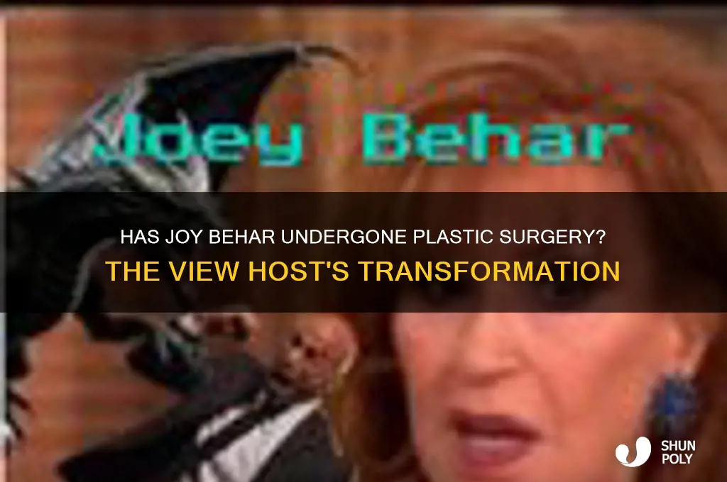has joy from the view got plastic surgery