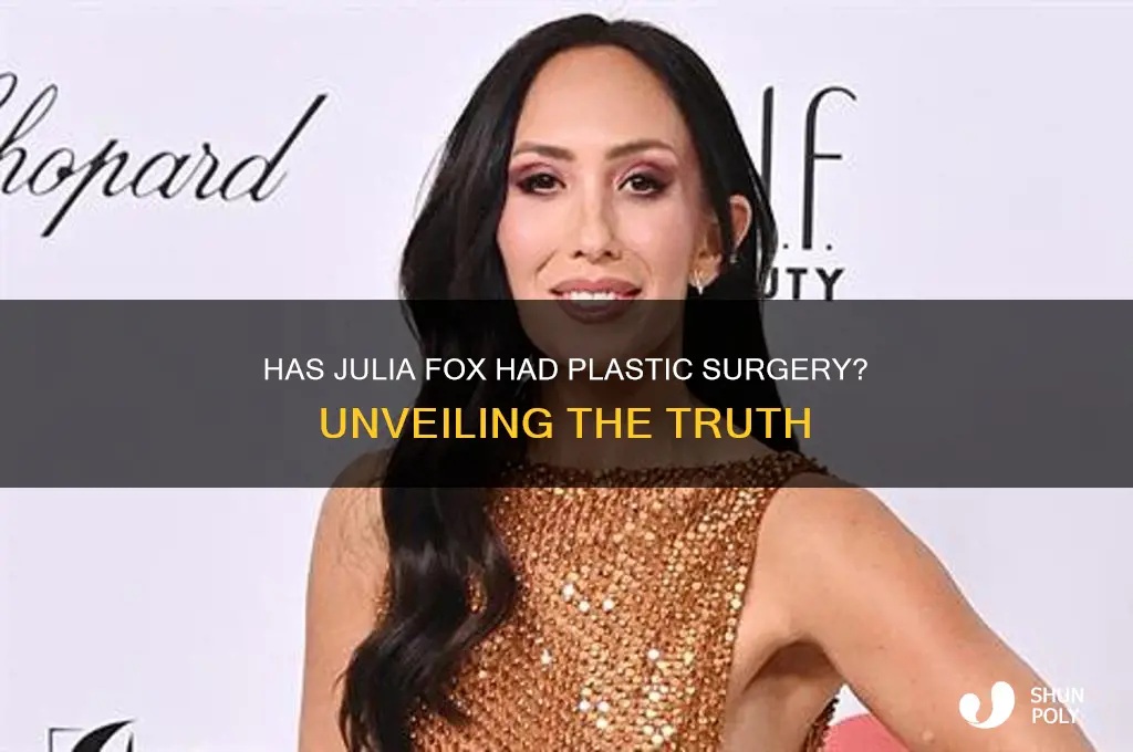 has julia fox had plastic surgery