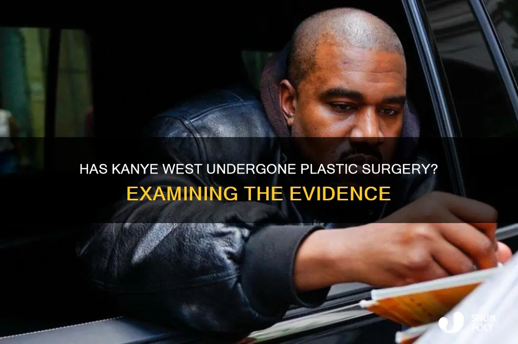 has kanye gotten plastic surgery
