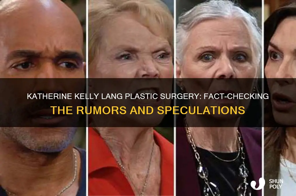 has katherine kelly lang had plastic surgery