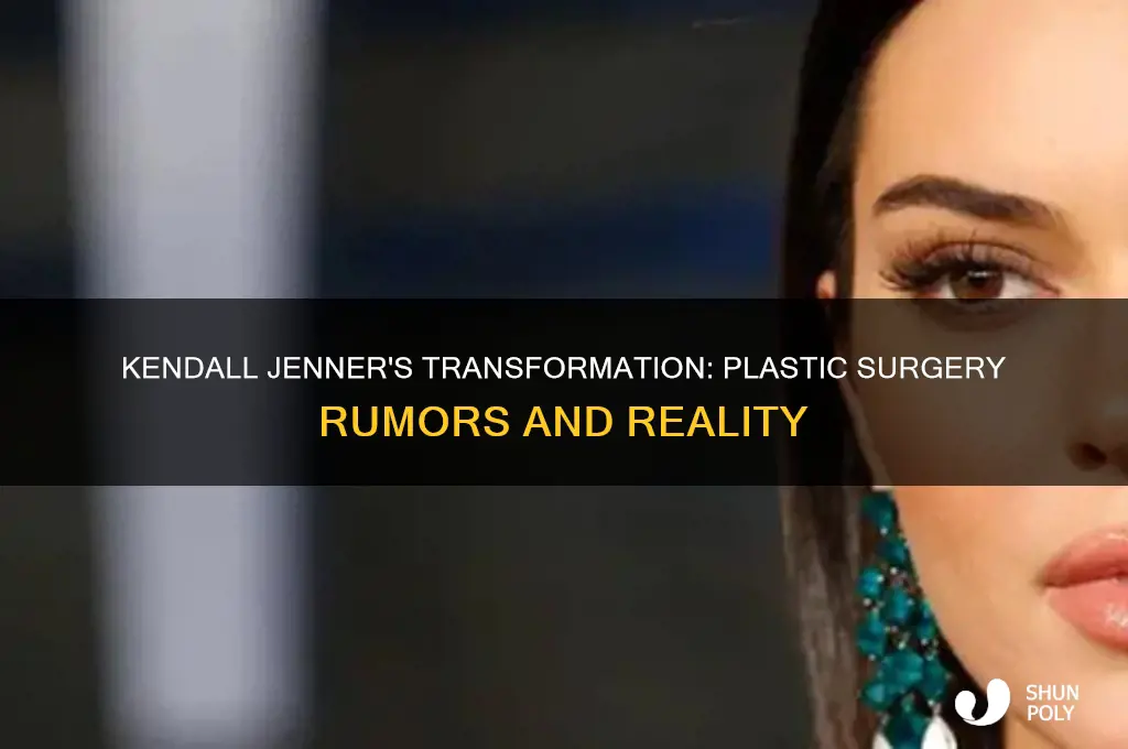 has kendall jenner ever got plastic surgery