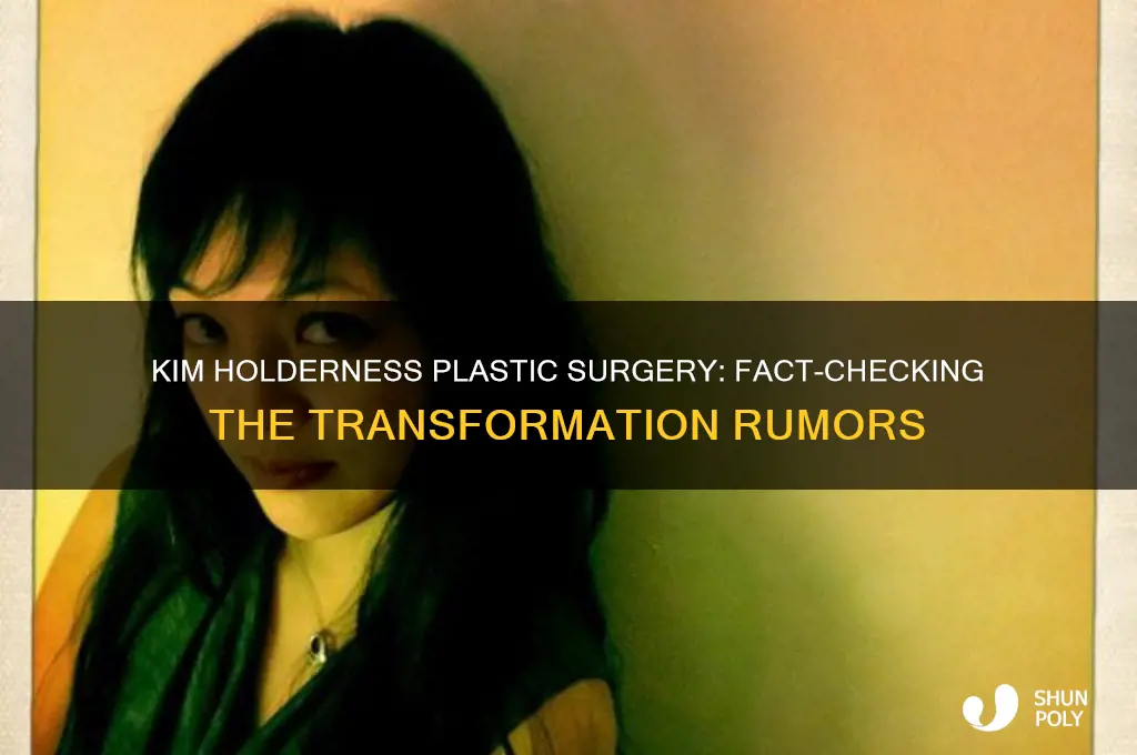 has kim holderness had plastic surgery