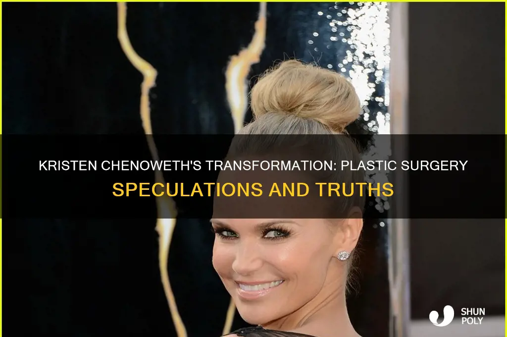 has kristen chenoweth had plastic surgery