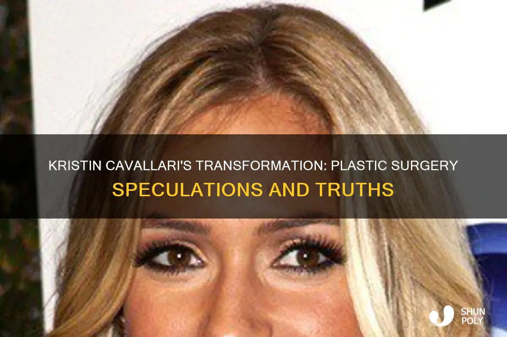 has kristin cavallari had plastic surgery
