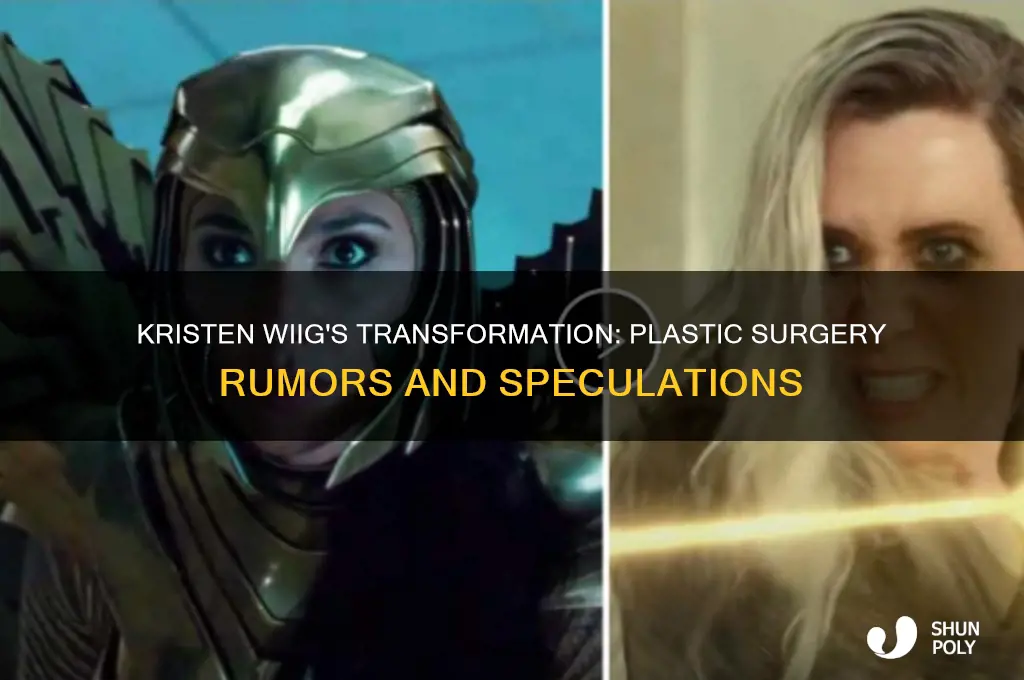 has kristin wiig had plastic surgery