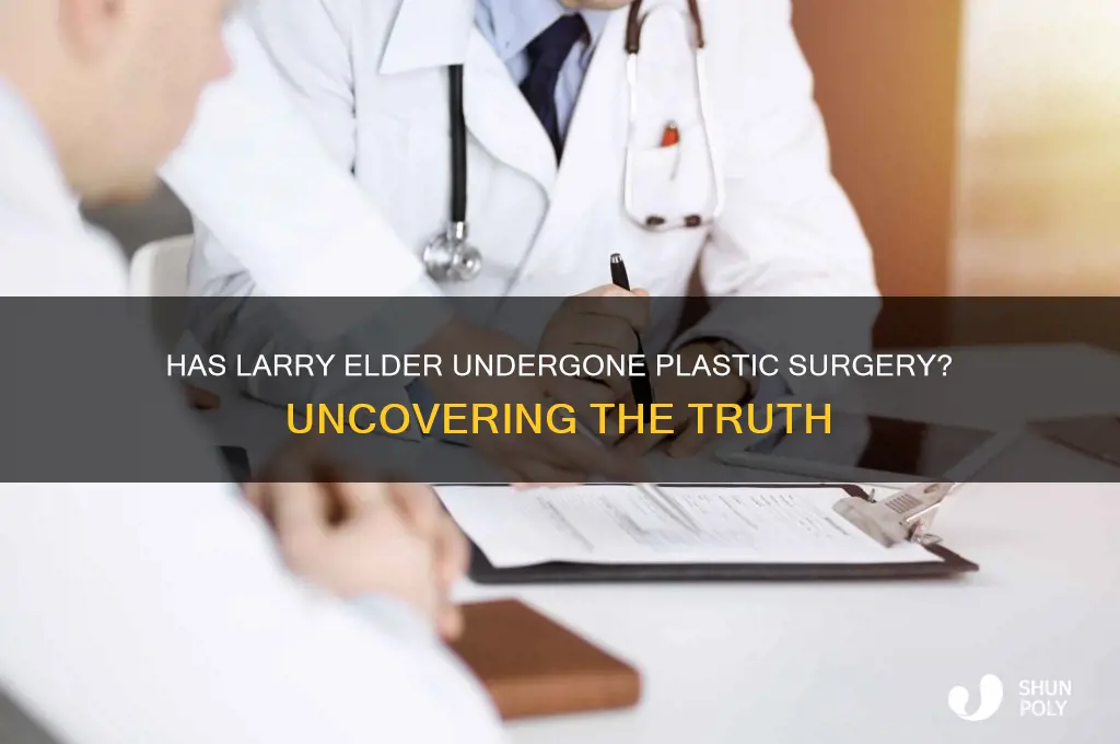 has larry elder had plastic surgery