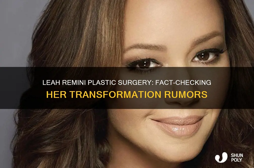 has leah remini had plastic surgery