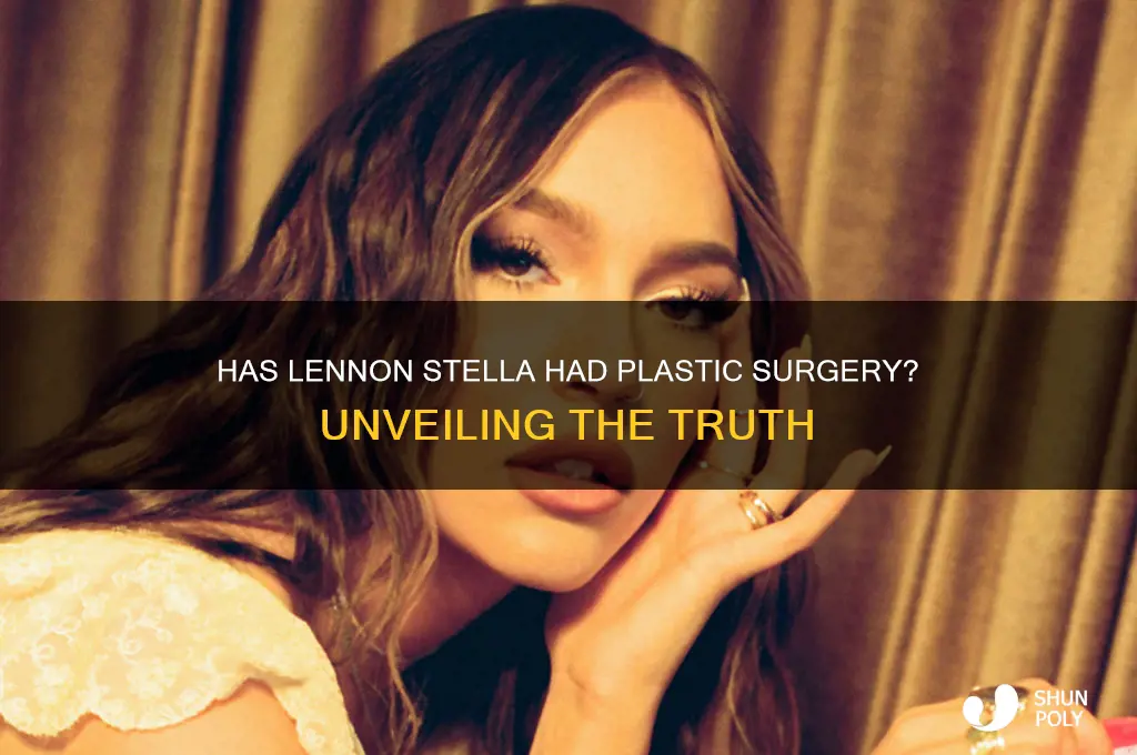 has lennon stella had plastic surgery