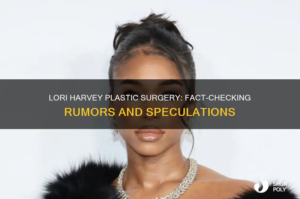 has lori harvey had plastic surgery