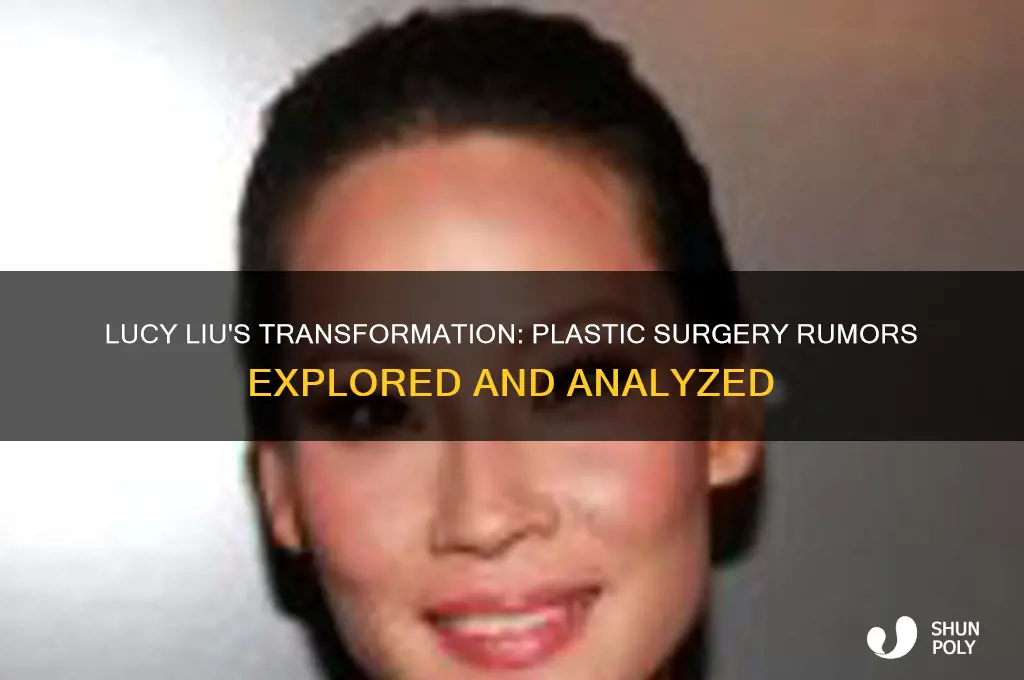 has lucy liu had plastic surgery
