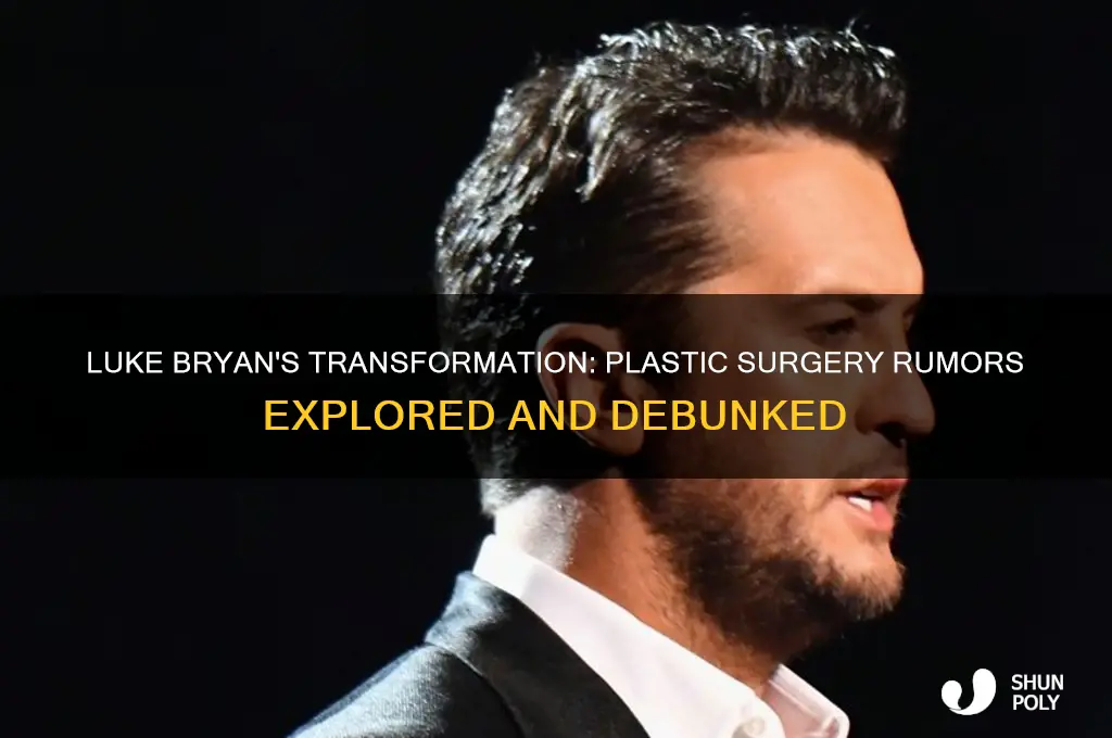 has luke bryan had plastic surgery