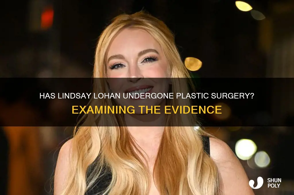 has lyndsey lohan had plastic surgery