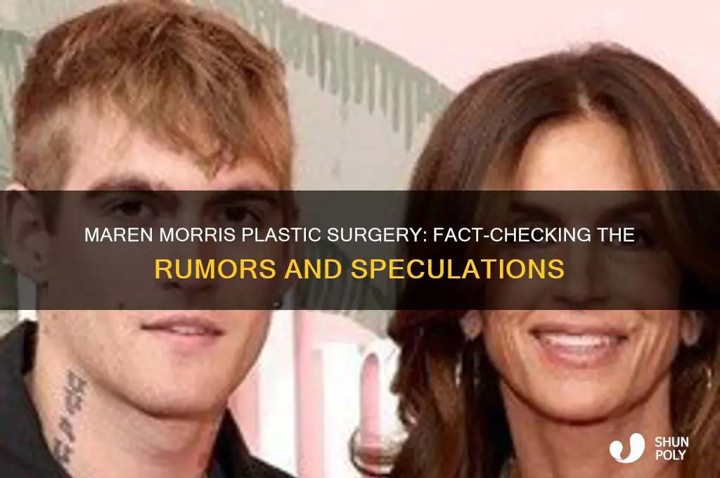 has maren morris had plastic surgery