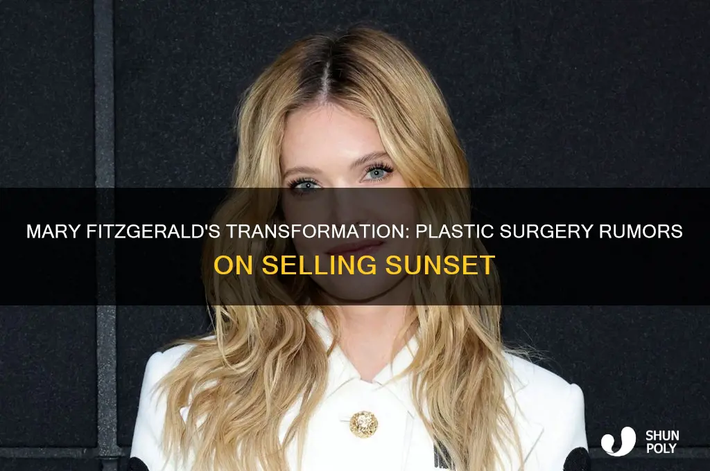 has mary from selling sunset had plastic surgery
