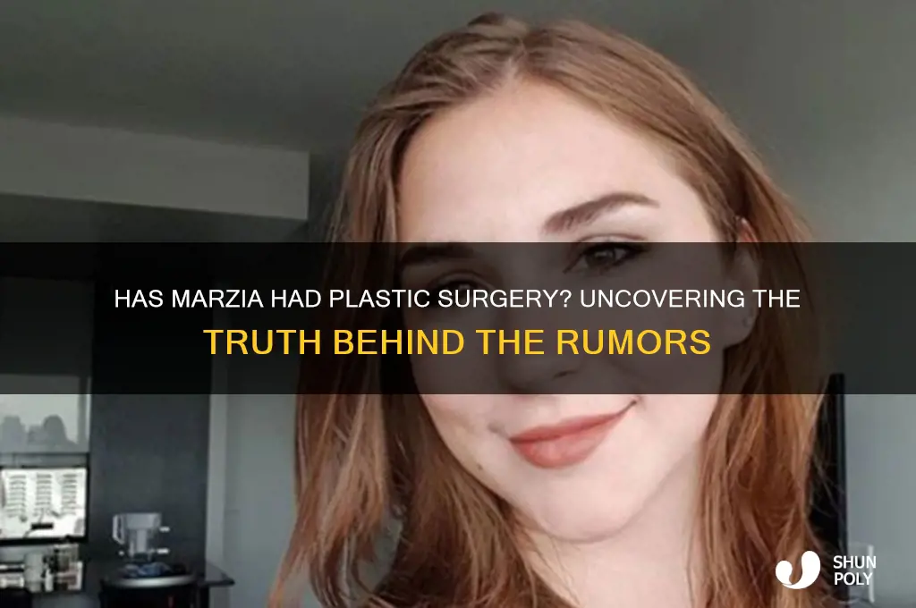 has marzia had plastic surgery