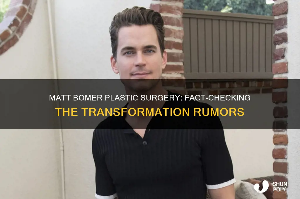 has matt bomer had plastic surgery