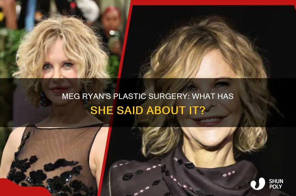 has meg ryan said anything about her plastic surgery