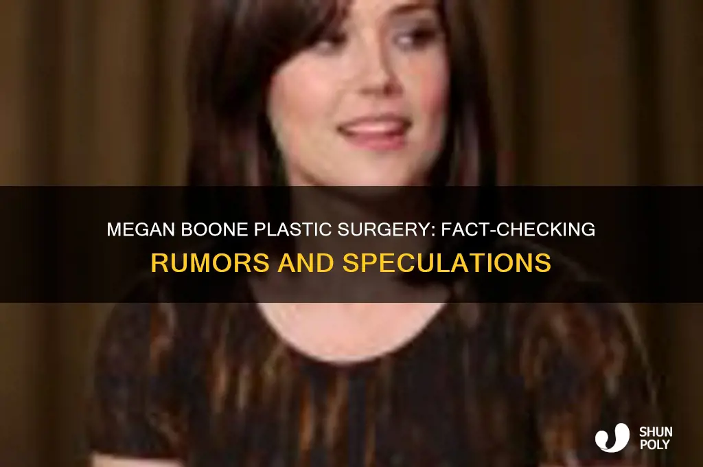 has megan boone had plastic surgery