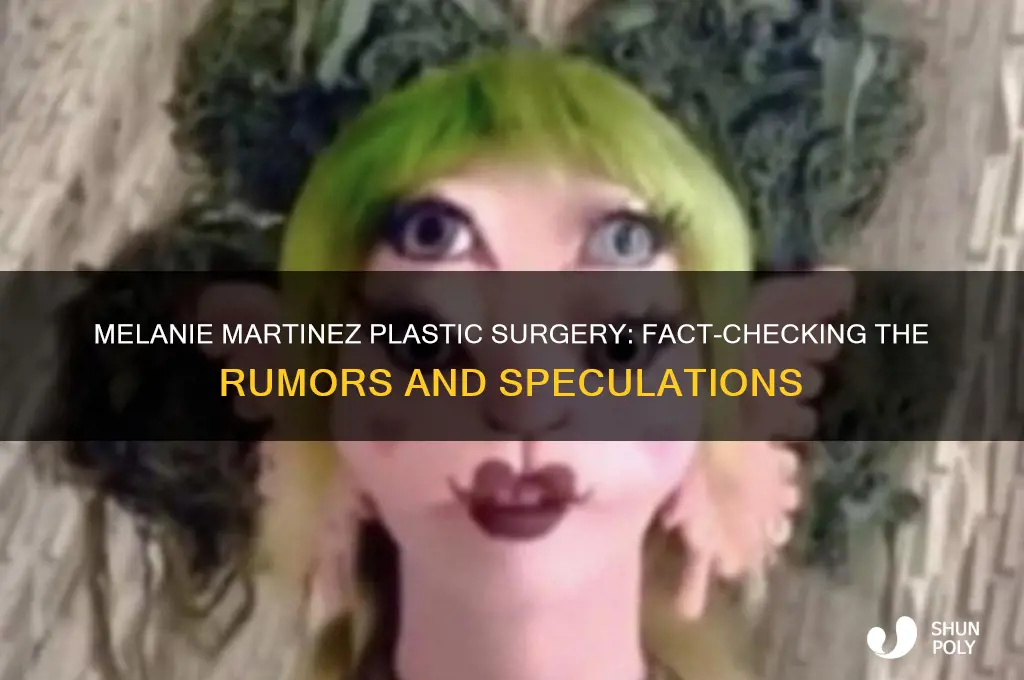 has melanie martinez gotten plastic surgery