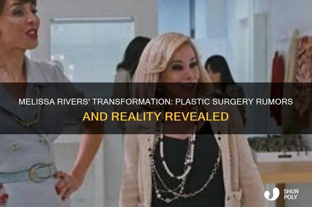 has melissa rivers had plastic surgery
