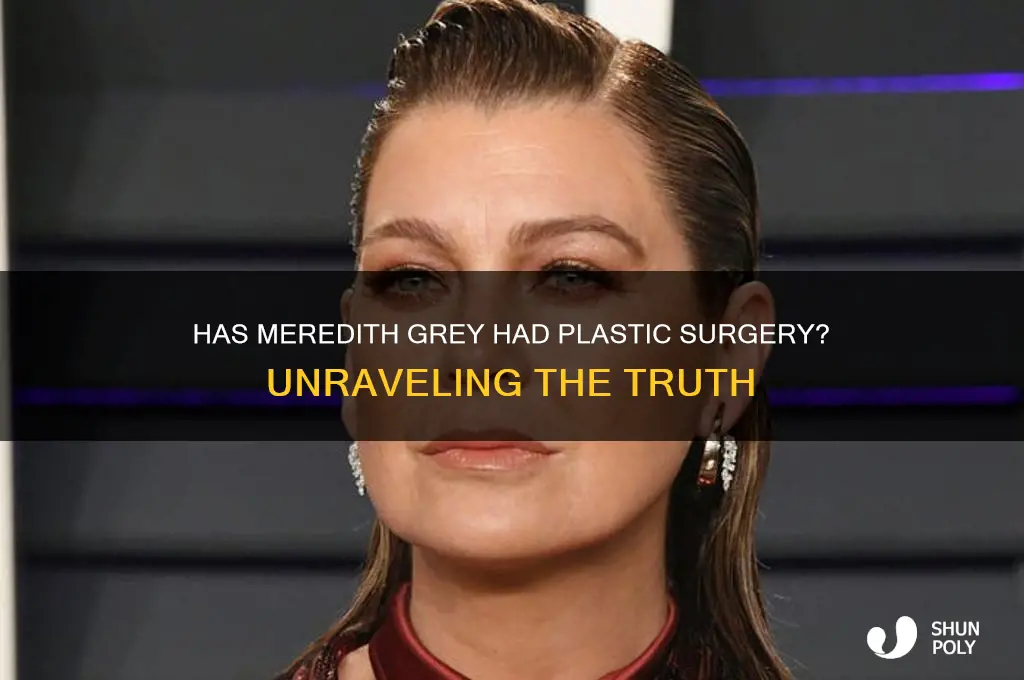has meredith grey had plastic surgery