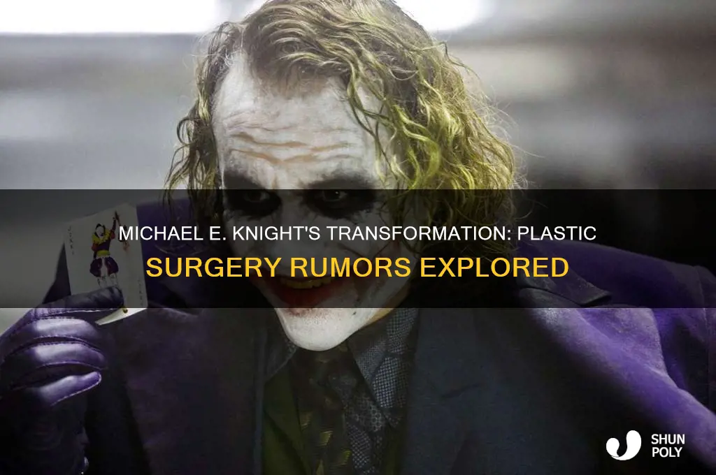 has michael e knight had plastic surgery