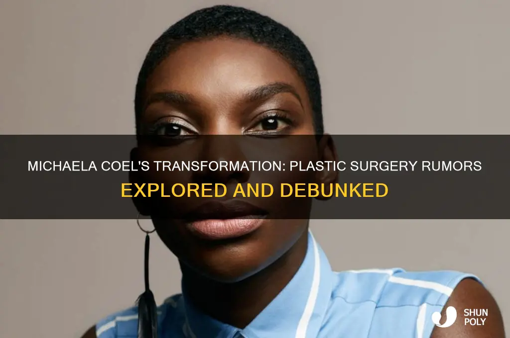 has michaela coel had plastic surgery