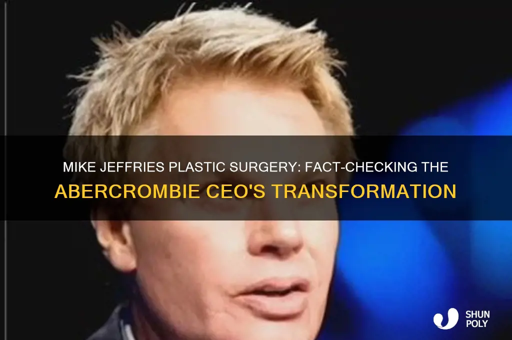has mike jeffries had plastic surgery