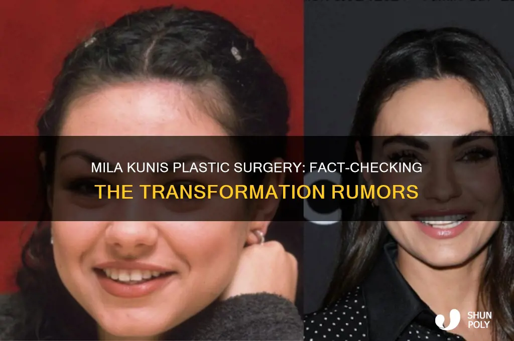 has mila kunis had plastic surgery