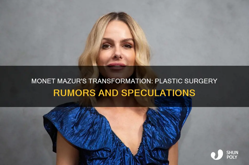 has monet mazur had plastic surgery