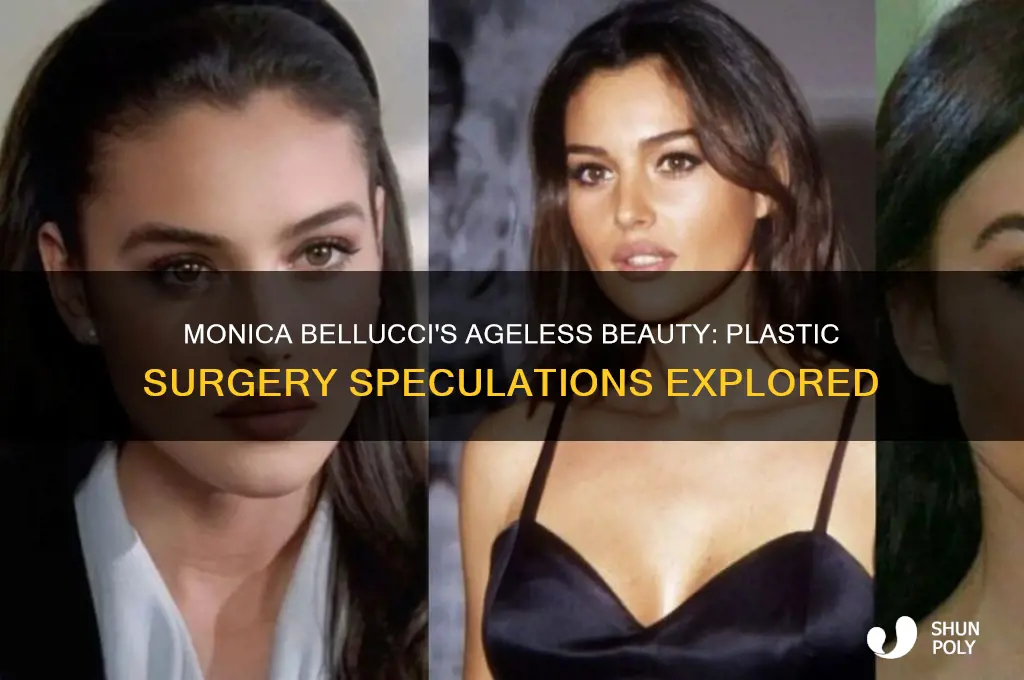 has monica bellucci done any plastic surgery