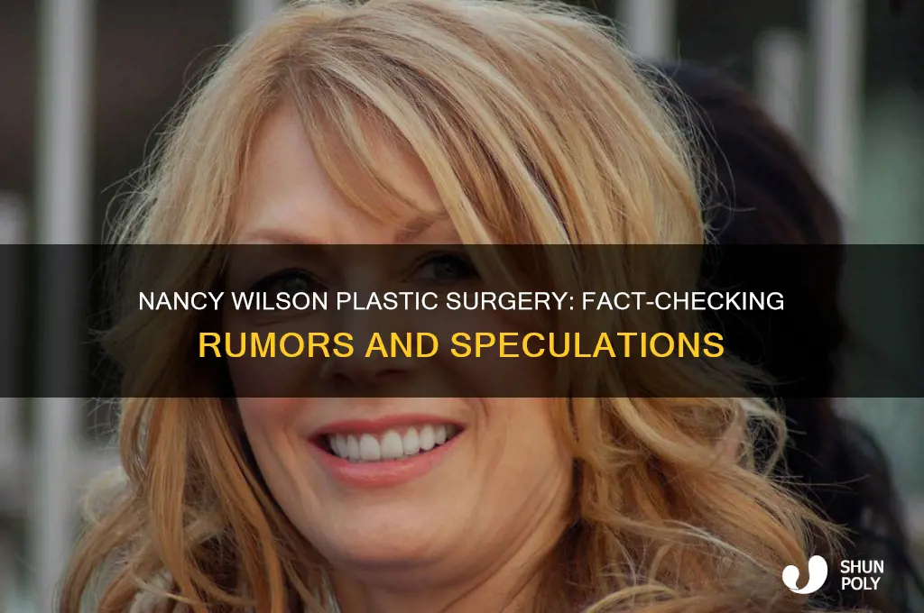 has nancy wilson had plastic surgery