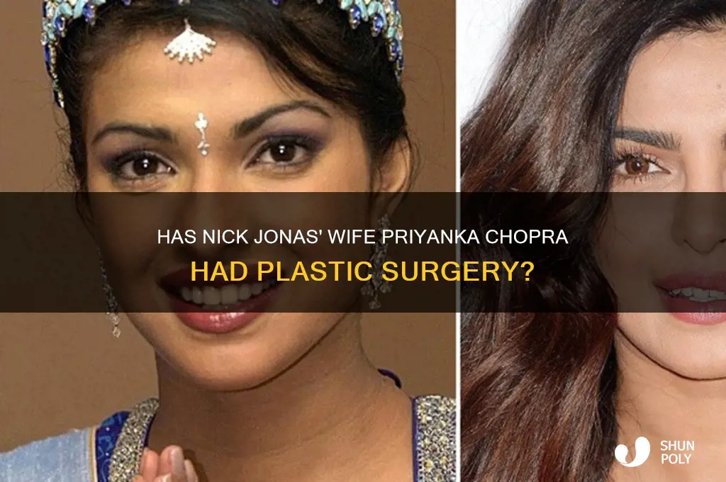 has nick jonas wife had plastic surgery