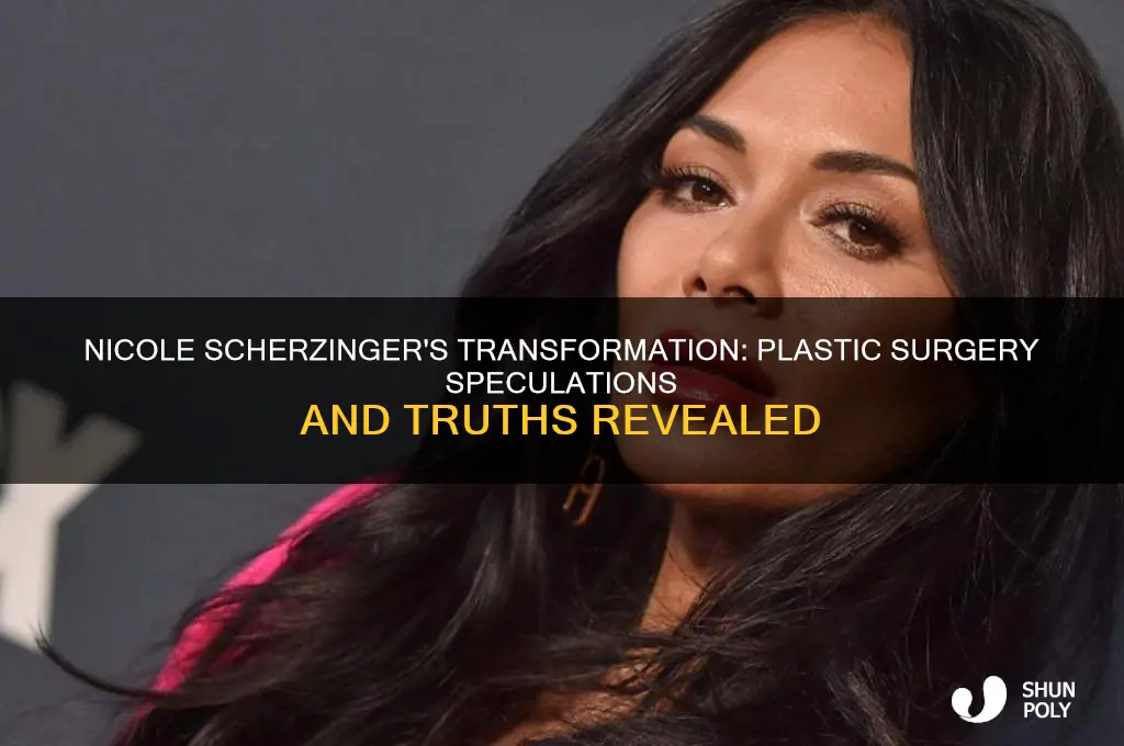 has nicole scherzinger had plastic surgery